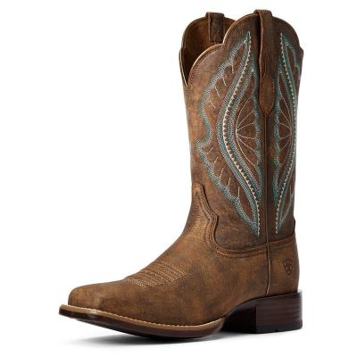 Ariat Western: PrimeTime Botas Western Mujer - Marrones Oscuro (XLHFM1938)